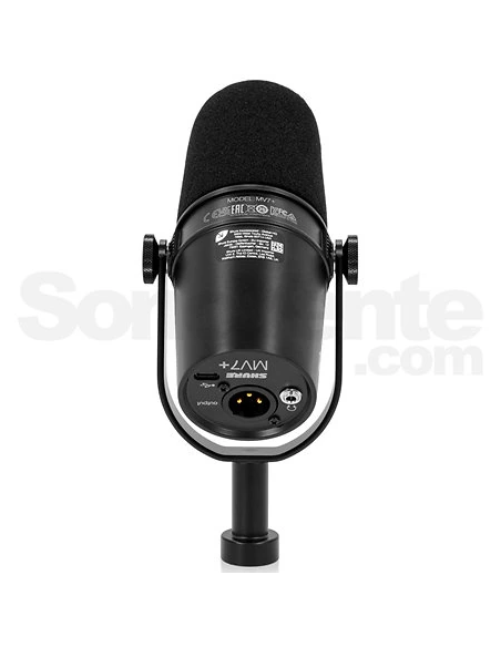 SHURE MV7+ – Microphone USB-C/XLR pour podcast | Sonopro