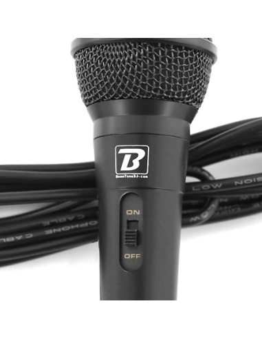BoomTone DJ MIC10 – Microphone filaire avec câble 3 m