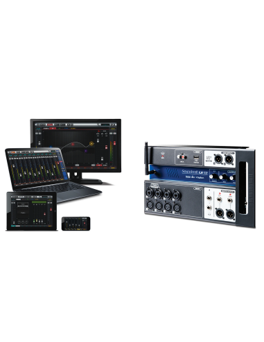 Soundcraft Ui12 - Connectique entrées et sorties pour sonorisation