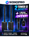 Pack promotionnel : 2 ELOKANCE TOWER 12 avec micro MAC MAH W-UHF 100 M offert
