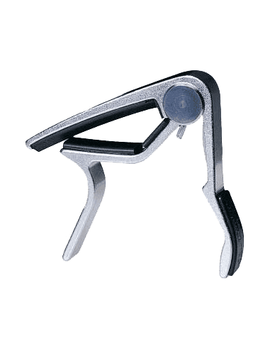 DUNLOP 83CN Trigger, capodastre courbé finition nickel pour guitare acoustique et folk.