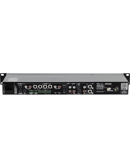 Algam Audio MPR-604 - Face arrière et connectique du mixeur préamplificateur