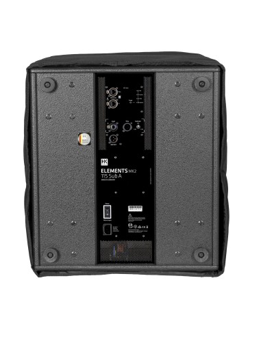 HK AUDIO ELEMENTS MK2 115 SUB A COVER – vue arrière et base de transport