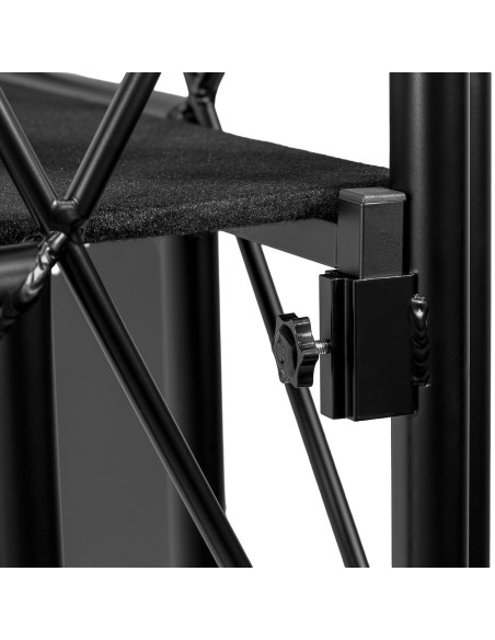 PLUGGER EVENT STAGE BLACK stand DJ pliable aluminium | Sonopro-Discount.com et Sonopro Les Mags