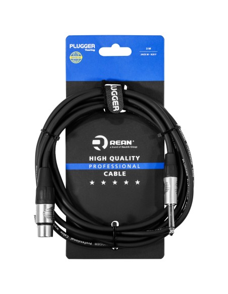 PLUGGER TOURING – Câble audio 3 m avec connecteurs REAN by Neutrik