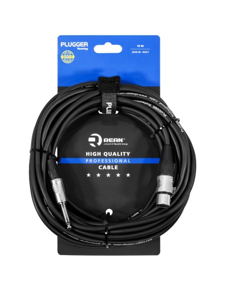 PLUGGER TOURING – Câble audio 10 m avec connecteurs REAN by Neutrik