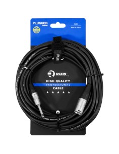 PLUGGER TOURING XLRF-JACKM 10M – Câble XLR femelle 3 broches vers Jack mâle mono 10 m 2