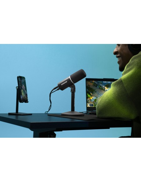 SHURE MV6 Gen 2 – Microphone USB avec réduction du bruit et DSP
