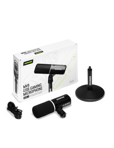 SHURE MV6G2-K – Microphone streaming avec sortie casque et Tap-to-Mute