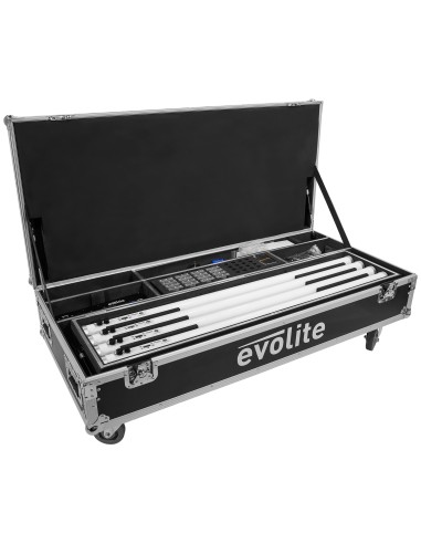 EVOLITE MAGIC TUBE SET – Kit éclairage scénique avec station de charge et trépieds