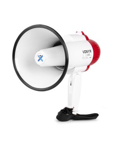 VONYX MEG020 – Mégaphone avec enregistrement vocal