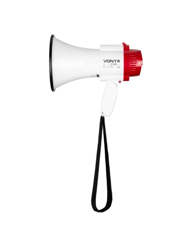 VONYX MEG020 – Mégaphone 20 W avec enregistrement et sirène