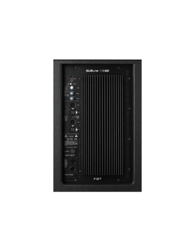 FBT SUBLINE 118SA - Panneau arrière, commandes et connectique XLR