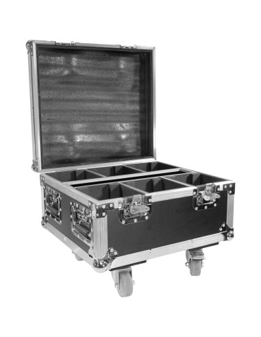 BoomTone DJ EZBOX Pack flight-case de transport et de charge ouvert sur roulettes