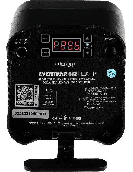 ALGAM LIGHTING EVENTPAR612-HEX-IP – Projecteur autonome avec W-DMX