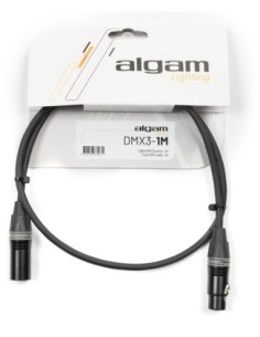ALGAM LIGHTING DMX3-1M – Câble DMX 3 points 1 m impédance 110Ω