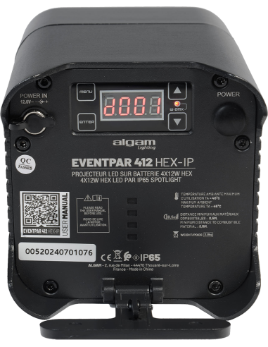 ALGAM LIGHTING EVENTPAR412-HEX-IP – PAR LED extérieur IP65