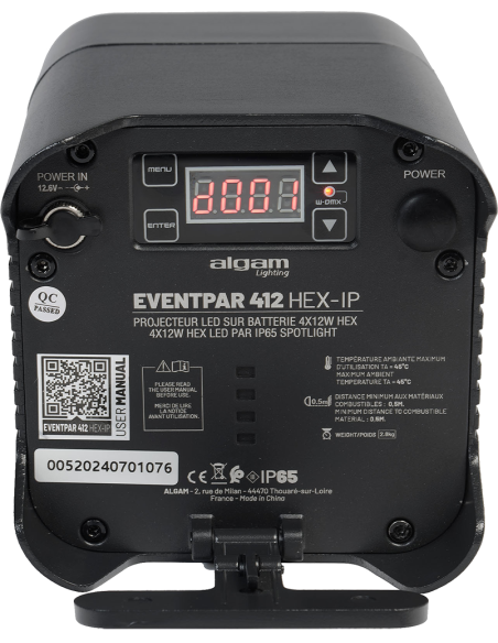 ALGAM LIGHTING EVENTPAR412-HEX-IP – PAR LED extérieur IP65