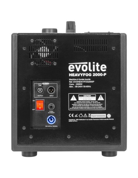 EVOLITE HEAVYFOG 2000-P machine fumée lourde 2000 W | Sonopro-Discount.com et Sonopro Les Mags