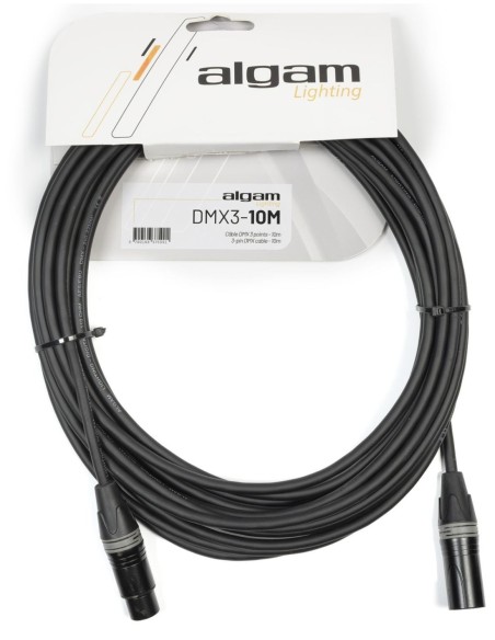 ALGAM LIGHTING DMX3-10M – Câble DMX 3 points 10 m impédance 110Ω