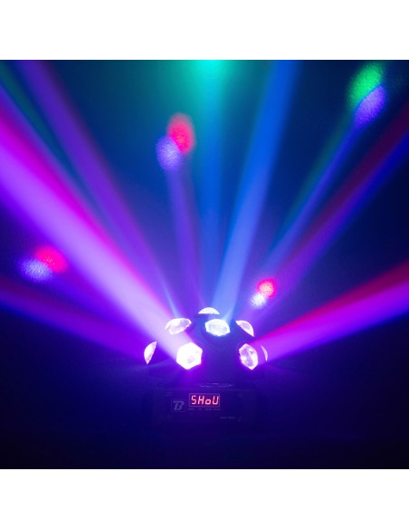 BOOMTONE DJ NOVA TWIST – Jeu de lumière DMX 195 W