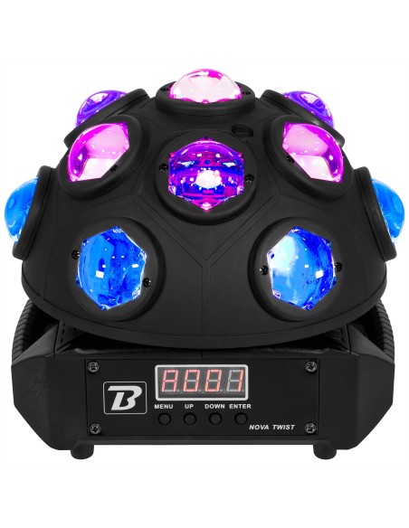 BOOMTONE DJ NOVA TWIST jeu de lumière 13 faisceaux RGBW | Sonopro-Discount.com