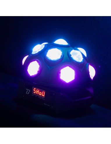 BOOMTONE DJ NOVA TWIST jeu de lumière 13 faisceaux RGBW | Sonopro-Discount.com