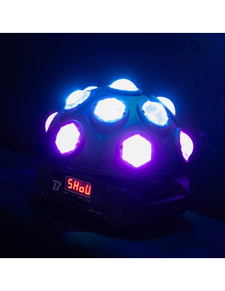 BOOMTONE DJ NOVA TWIST jeu de lumière 13 faisceaux RGBW | Sonopro-Discount.com
