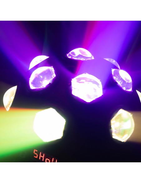 BOOMTONE DJ NOVA TWIST jeu de lumière 13 faisceaux RGBW | Sonopro-Discount.com