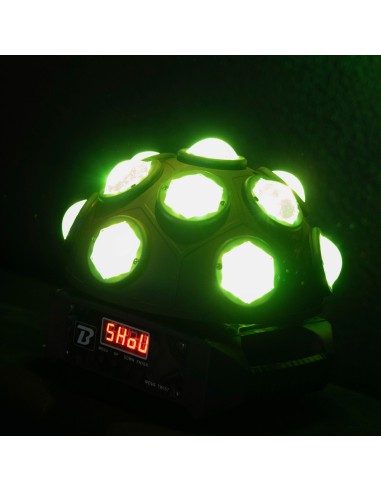 BOOMTONE DJ NOVA TWIST jeu de lumière 13 faisceaux RGBW | Sonopro-Discount.com