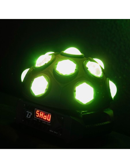 BOOMTONE DJ NOVA TWIST jeu de lumière 13 faisceaux RGBW | Sonopro-Discount.com