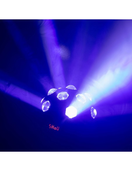BOOMTONE DJ NOVA TWIST jeu de lumière 13 faisceaux RGBW | Sonopro-Discount.com