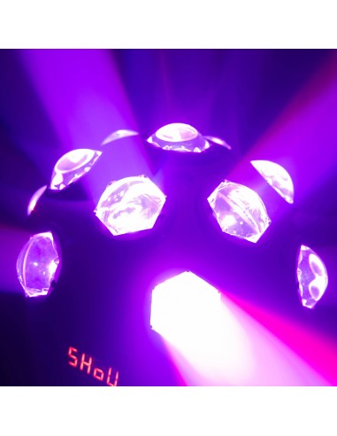 BOOMTONE DJ NOVA TWIST jeu de lumière 13 faisceaux RGBW | Sonopro-Discount.com