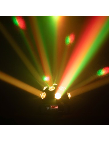 BOOMTONE DJ NOVA TWIST jeu de lumière 13 faisceaux RGBW | Sonopro-Discount.com