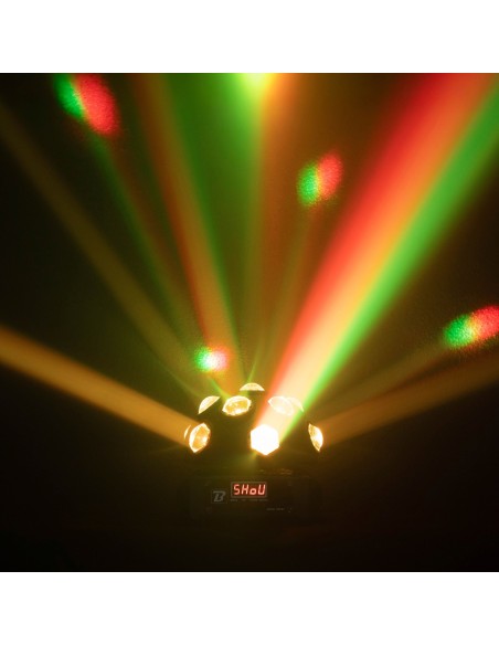 BOOMTONE DJ NOVA TWIST jeu de lumière 13 faisceaux RGBW | Sonopro-Discount.com