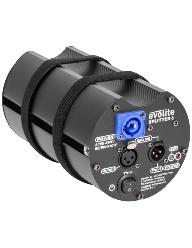 EVOLITE SPLITTER 6 – Splitter DMX 1 entrée vers 6 sorties