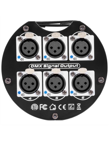 EVOLITE SPLITTER 6 – Amplificateur et répartiteur de signal DMX