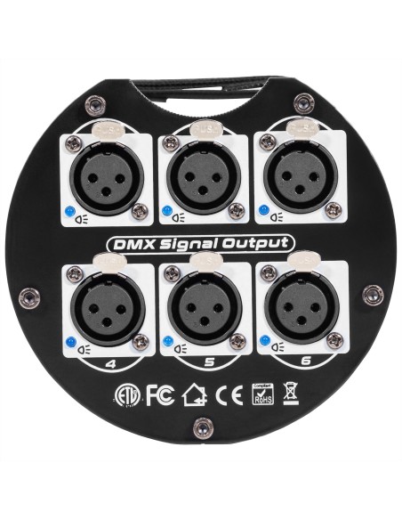 EVOLITE SPLITTER 6 – Amplificateur et répartiteur de signal DMX