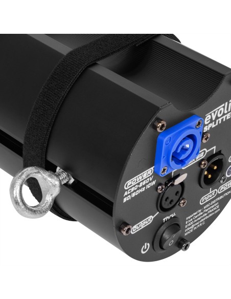 1. EVOLITE SPLITTER 6 – Distribution DMX pour scène et événementiel