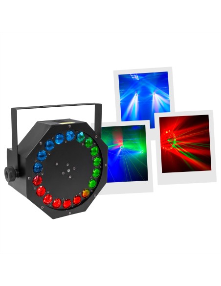 MAC MAH CYCLONE-LZR – Jeu de lumière LED RGB avec laser vert