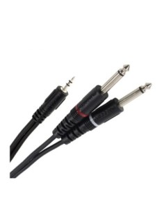 PLUGGER – Câble Y Mini Jack Mâle Stéréo - Jack Mâle Mono 3m Easy