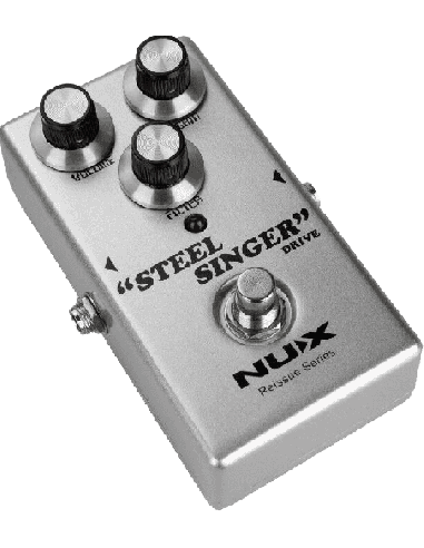 NUX STEELSINGER-DRIVE – Pédale d'overdrive analogique type ampli à lampes