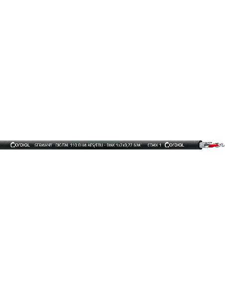 CORDIAL CDMX1-100 2X 0.22MM² – Câble DMX vendu au mètre