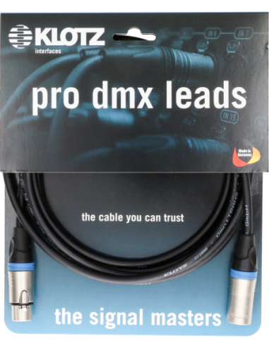 KLOTZ LX2-3X1K2-05.0 – Câble DMX professionnel LX2 5M