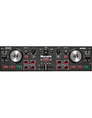 NUMARK DJ2GO2TOUCH 2 – Contrôleur 2 voies ultra-compact + carte son usb