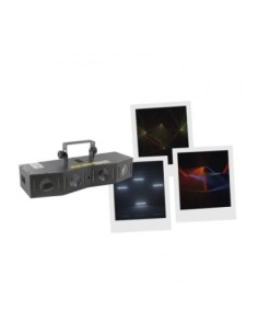 BOOMTONE DJ QUATTRO MOON STAR – Jeu de lumière combiné 3 en 1 avec LED puissantes laser et strobe