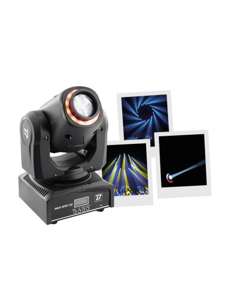 BOOMTONE DJ MAXI SPOT 30 – Lyre Spot à LED 30W avec anneau de LED RGB