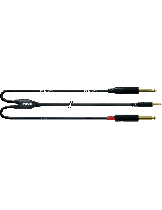 CORDIAL CFY1.5WPP – Câble mini jack stéréo / 2 jacks mono mâle 1.5M