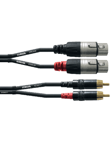 CORDIAL CFU3FC – Câble 2 rca / 2xlr femelles - 3M