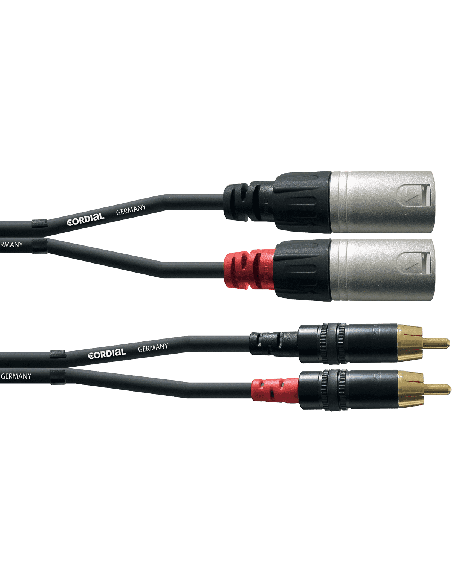 CORDIAL CFU6MC – Câble 2 RCA/ 2 XLR mâles - 6M